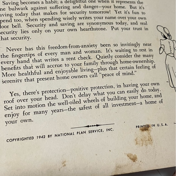 Complete Home 1942 - Home Models Floor Plans Brochure Motz Lumber Co Monessen PA - Picture 7 of 9